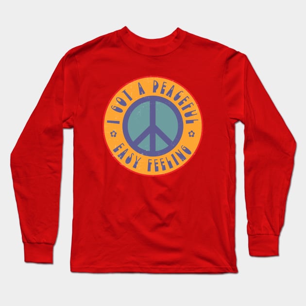 Peaceful Easy Feeling Long Sleeve T-Shirt by SunsetSurf